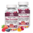 Kraj Farms Fiber Care Prebiotic Gummies, 6g Fiber Per Serving, FOS z Beets, Zdrowie trawienne, Wspiera regularność, Mieszany aromat owoców