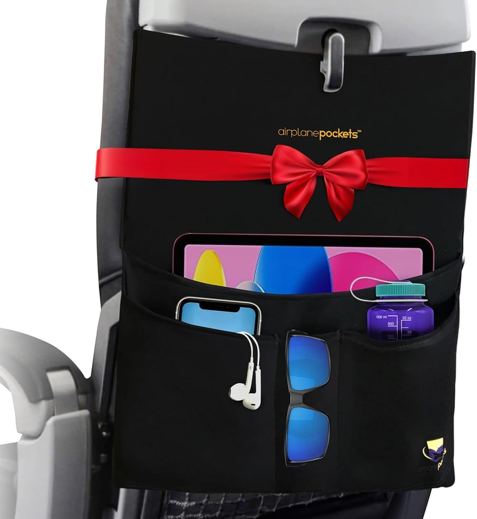 Lotniskowiec Pockets - Lotniskowiec Akcesoria - Samolot Travel Essentials - Organizator podróży - Organizator przechowywania siedzenia - Air Travel Essentials - Organizator pleców siedzenia - Międzynarodowe podróże muszą mieć