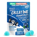 Monowodny kompleks gum krewowcowych dla mężczyzn i kobiet - 120 Gummies Advanced Formula, L- Tauryna + Witamina B12 dla mięśni, Muscle Builder, Energy Boost, Pre- Workout Supplement -Blueberry