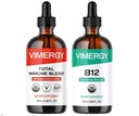 Vimergy All Day Resilience Kit - Organic Liquid Total Immune B12 - Stymuluje komórki krwi białej, wspomaga zdrowe czerwone komórki krwi - USDA Organic, Wegan, Paleo, Gluten- Free, Kosher