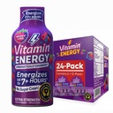 Witamina Energia Mood + Dodatkowa Moc Energy Shot Tropical Berry 24 Pack, 260mg Naturalna kofeina, B- Witaminy, Rhodiola, Rumianek, Mood & Energy Support, Zero cukru, Gluten- Free, Wegan, 1.93 fl oz
