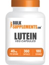 BulkSupplements.com Lutein Capsules - Eye Vitamins, Antioxidant Source - Gluten Free, 2 Capsules per Serving, 40mg Serving, 360 Count (Pack of 1)