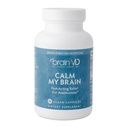 Dr Amen BrainMD Calm My Brain - 90 Kapsułek wegańskich - Formuła szybko działająca z magnezem, Ashwagandha & L- Theanine - 30 Sług