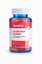 Glow Skin Gummy Witaminy, 60 Hrabia, Apple Flavored, Wegan, Żelatyna Free, Gluten Free, Nut Free, Gloving & Hydrated Skóra, Zmniejszona wyprysk, Zmniejszone zmarszczki