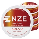 NZE Caffeine Nootropic Pouches (Cinnamon) - Energy Pouches with 50mg Caffeine, Alpha GPC, L-Tyrosine & L-Theanine with No Sugar or Artificial Sweeteners - 15 Pouches Per Can - 5 Pack