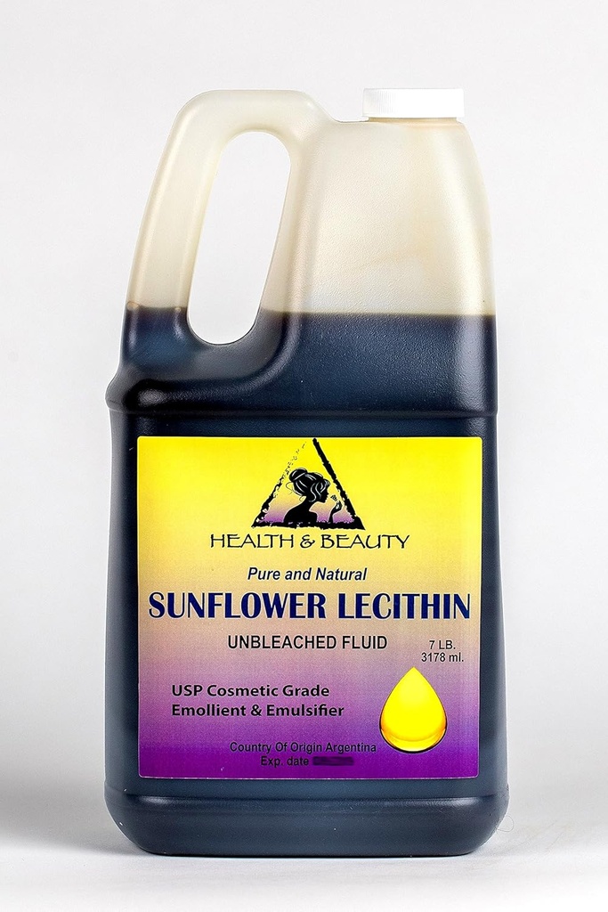 Lecytyna Słonecznik Niebieski Płynny Emulgator Płynny Emulgator Emulgujący Stabilizator Czysty 128 oz, 7 LB, 1 gal