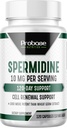 Probase Nutrition Spermidine (10 mg od 99% Spermidine 3HCL - Third Party Tested) 120 Kapsułek - 100x Większa moc niż kiełków pszenicy Ekstrakt, Telomere Health i Starzenie 120- Day Supply - Tak wydajny jak NMN