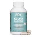 Probiotyki - Mood Super Strains Probiotic - Naturalne wsparcie trawienia i nastrojów - Probiotyki wolne od histominy w / L Rhamnosus GG, Półka Stabilny suplement probiotyczny, 60 Day Supply, Non-GMO, Wegan