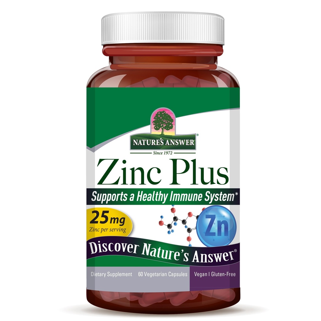 Cynk Plus + Witaminy dla dorosłych - 25 mg immunologicznego wsparcia z B6 60 Kapsułki Veg - Wegan, Gluten- Free, Cruelty- Free Cynk Piklonian 124; Wsparcie immunologiczne
