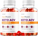 (2 Pack) Rapid Ripped Keto ACV Gummies Support, Rapidsprant Keto Plus Apple Cider Gummy Advanced Formula 1050MG, Wszystkie naturalne Gomitas Recenzje, 120 Gummies za 2 miesiące