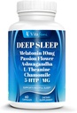 18- in-1 Melatonina 10 mg, Natural Deep Sleep Supplement dla dorosłych, Non-Habit Forming, Ashwagandha, L- Theanine, Magnez, Rumianek, 5- HTP, Non-GMO