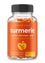 NutraChamps Turmeric Gummies dla dorosłych i dzieci z Ginger & Black Pepper Extract, 95% Kurkuminoidy, Wegan Natural Curcumin Joint Supplement Supplement, Gumy tumeryczne