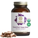 Ekstrakt SuperPure Grape Extract 124; Organic Grape Seed Polyphenols Supplement with Whole Fruit Equipment 124; for Heart Health, Skin, and Healthy Aging Support (60 kapsułki)