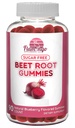 Bezcukrowy tlenek azotu Gummie korzeniowe buraczane - Beet Root Chewables for Athletic Performance, Nitric Oxide Booster, Energy, Blood Flow and Circulation - 90 Beets Root Gummy Chews.