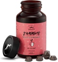 Pure Himalayan Shilajit Gummies, Sugar- Free, 85 + Ślad minerałów i kwasu Fulvic dla energii, Metabolizm i wsparcie immunologiczne, Shilajit dla mężczyzn i kobiet, Gummies Ashwaghanda (60 Hrabia)