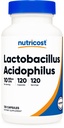 Nutricost Lactobacillus Acidophilus 10 Miliard CFU, 120 Kapsułki wegetariańskie