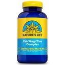 Żywotność Cal Mag Cynk Complex 1000mg / 500mg / 15mg - Suplement cynku magnezu wapnia w / Witamina D i Bor - Zdrowie kości, Mięśnie i Heart Health Support, 60 Day Guarantee, 62 Serv, 250 Caps