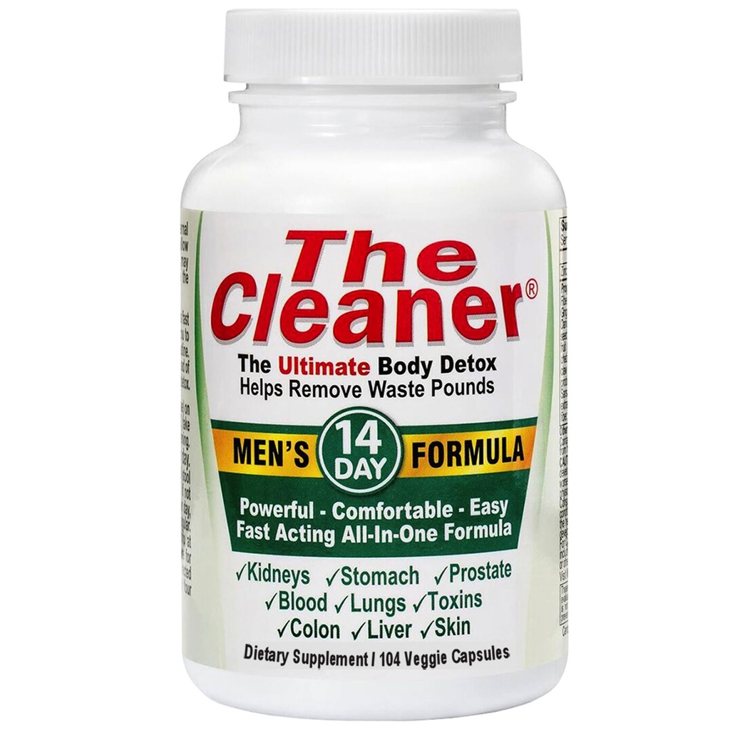 Century Systems The Cleaner Detox, Potężny 14- Day Kompletna wewnętrzna formuła oczyszczania dla mężczyzn, Wsparcie Digestive Health, 104 Kapsułki wegetariańskie