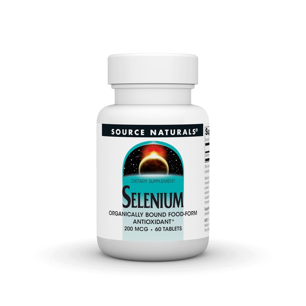 Źródło Naturals Selenium, Antyoksydant *, 200 µg - 60 tabletek