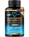 Glukozamina Chondroitin MSM Kolagen 124; Suplement do wspólnego wsparcia 2800 mg 124; Made in USA 124; FSA Zatwierdzone produkty 124; Elastyczność Nutritional Vitamin 124; dla mężczyzn i kobiet, 240 Kapsułki