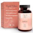 Suplementy szafranowe - Saffron Extract Pills for Women - Mood Support, Energy Boost, PMS, Mental Clarity & Metabolizm - Non-GMO, Gluten Free, 60 Kapsułki wegetariańskie