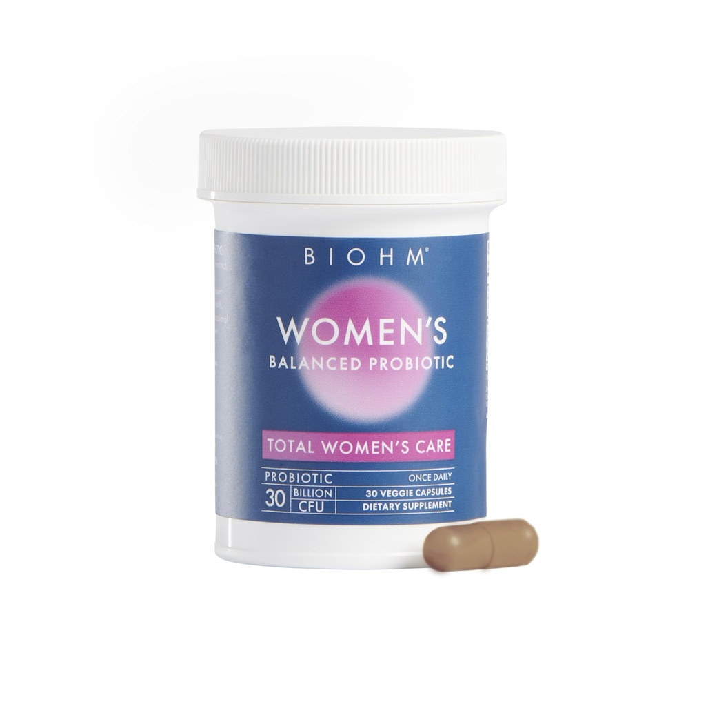 Probiotyki BIOHM dla kobiet, 30 Miliard CFU, 9 Szczepów (30 Hrabiego) Pomaga Support Total Gut Health, Digestive & Immune System, Probiotic vaginal dla Tract & Vaginal Health, 30 Day Supply