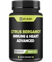 Citrus Bergamot z Olive Leaf, Hawthorn Berry & More - Połączona formuła dla cyrkulacyjnego zdrowia, Funkcja ochronna, Zdrowie skóry - 210 Kapsułki - 105 Dzień