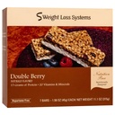 Weight Loss Systems Double Berry Protein Bars, 15g Protein, Low Calorie, Low Fat, Vitamin Fortified, Aspartame Free, High Fiber, Certified Kosher, 7 Count Box