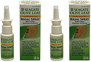 Seagate Products Homeopatic Olive Leaf Nasal Spray 1 butelka oz, 2 opakowania, 1 Fl Oz (Opakowanie po 2)