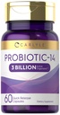 Carlyle Probiotic dla kobiet i mężczyzn 124; 3 Miliard CFU 124; 60 Kapsułki 124; 14 Szczepy 124; Non- GMO & Gluten Free