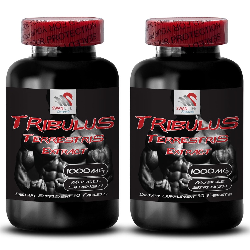 Pure Energy Formula - TRIBULUS TERRESTRIS EXTRACT - Strength Boosting Blend, Physical Power Recharge, Active Energy Blend, Daily Muscle Support, Dynamic Muscle Boost 2 Bottles 180 Tablets