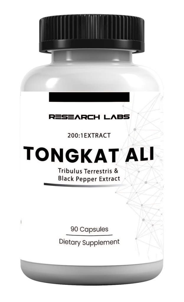 Badania Longjack Tongkat Ali Ekstrakt Kapsułki 200x Siła 124; 200,000 mg Siła 124; Siła, Napęd, Wydajność & Masa mięśniowa