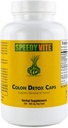 Colon Detox wspomaga naturalne usuwanie toksyn * Organic, Węgiel Pyllium Seed & Husk Flax Nasiona Jabłka Fiber / Pectin Slippery Elm Fennel- Proszek w 230 Czapki Veg