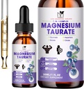 2 opakowania 124; Płynny tauran magnezu, glicynian, jabłczan, asparaginian, Citrate Calm Magnezu Complex Suplement do układu sercowo-naczyniowego, sen, spokój, wsparcie skurcze