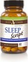 Suzy Cohen Sleep Script z Melatonin - Botaniczny Sleep and Relaxation Formuła dla dorosłych dla nastroju, stresu i snu, Zawiera 5- HTP, L- theanine, Passionflower, Lemon Balm i GABA 60 Kapsułki.