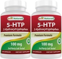 Best Naturals 2 opakowania 5- HTP (5- hydroksytryptofan) 100 mg 120 kapsułek