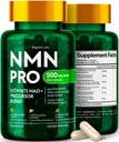 NMN Supplement 500mg - NAD Real Supplement with Resveratrol 6-in-1 Complex