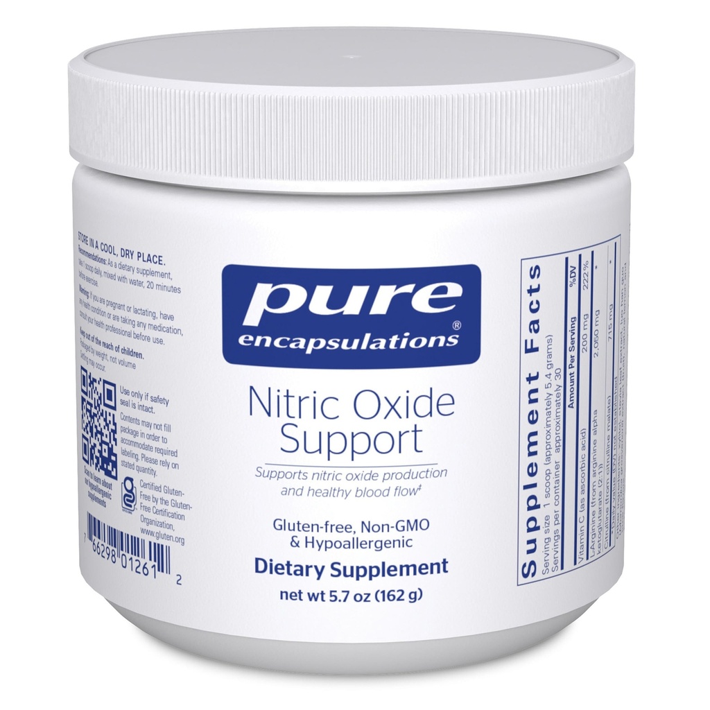 Czyste enkapsulacje Support Nitric Oxide 124; wspomaga zdrowe obieg tlenu i promuje produkcję energii w mięśniach 124; 5.7 Ounces
