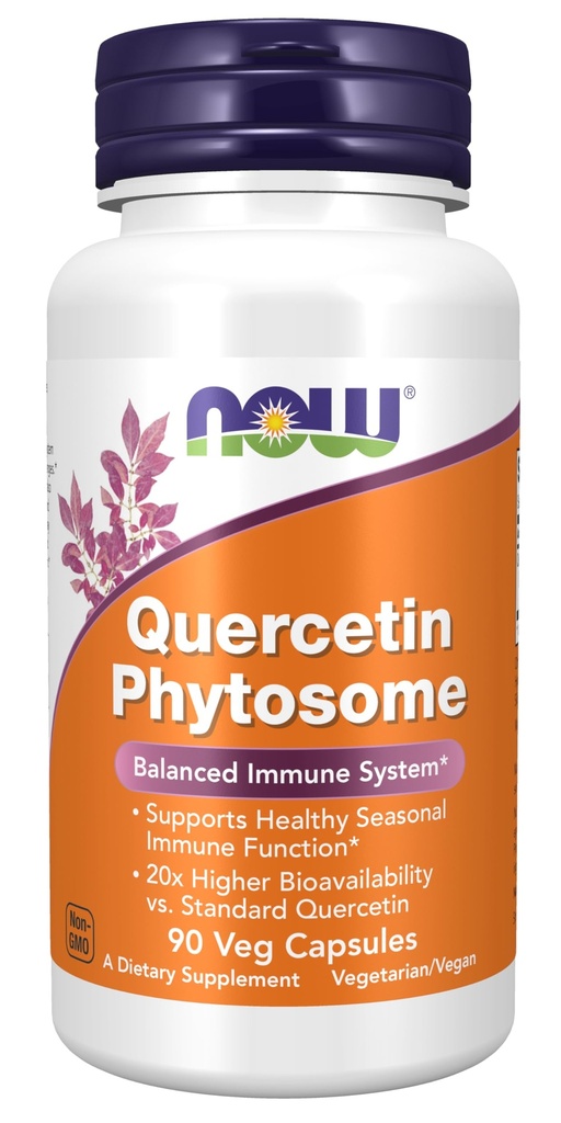 Teraz żywności Suplementy, Quercetin Phytosome 250mg, Zbalansowany system immunologiczny, 90 Vcaps