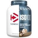 Dimatize ISO100 Proszek proteiny serwatki Isolate, Cookies & Cream, 25g białka, 5 Funt, 5,5 g BCAA, Mniej niż 120 Cal., Gluten Free, 1g tłuszczu, 1 g cukru, 2g Carb (74 Służenie)