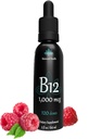 B12 1000 µg, 2oz 120 Servings, Malina Flavor, Metylokobalamina Podjęzykowe krople