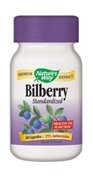 Nature 's Way Bilberry Premium Extract, Supports Eye Health *, Eye Health Supplement for Adult with Black Elderberry *, Gluten Free, Vegan, 60 kapsułki (Packaging May Vary)