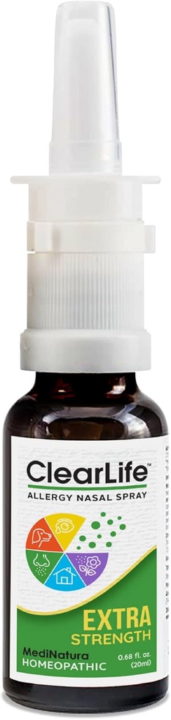 ClearLife Allergy Relief Nasal Spray do Wieloobjawowej Relief w każdym regionie - Formuła Homeopatyczna - 0.68 Ounce