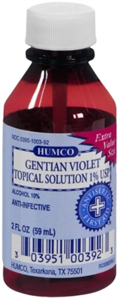 Gentian Violet Topical Solution 1% USP 2 oz (Pack of 4)