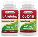 Najlepsi naturalni L- Arginina 1000 mg & CoQ10 600 mg