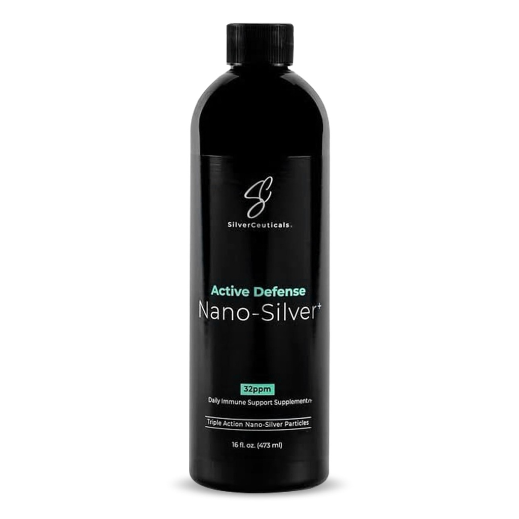 Colloidal Silver w / Nano Technology - 32ppm 16oz - 8X Bardziej skuteczne - Naturalne wsparcie immunologiczne - Zapisz chorych dni - Wiek 5 & Up - Wygrywa Wyższe PPM Silvers - No Taste & Smell - 3 Party Tested