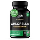 Chlorella kapsułki 3000 mg - Pęknięta ściana komórkowa Blue Green Algae Supplement - Najlepszy naturalny detox Cleanse - Plant Vitamin Minerals Chlorophyll Vegan Protein w proszku - Made in USA