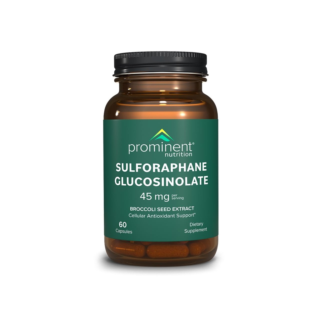 Wybiórcze odżywianie Sulforaphane Glukozynolan Suplement, Cellular Antioksydant Support, Sulforaphane Suplement 45 mg, 30 Day Supply - 1 Pack