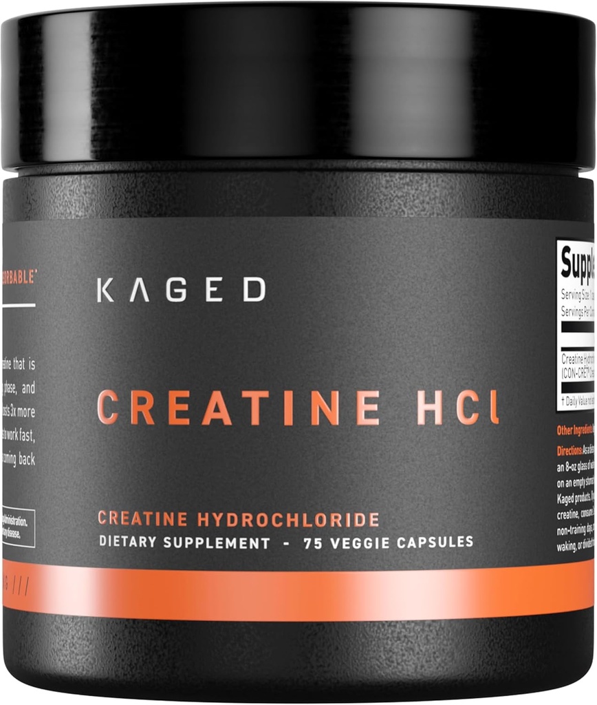 Kagged Creature HCl Kapsułki 124; Unflavored 124; Muscle Building & Recovery Recovery 124; Patented Creature Hydrochloride Formula 124; Vegan, Gluten Free, Easy Digestible Budapest 124; Suplementy dla mężczyzn i kobiet