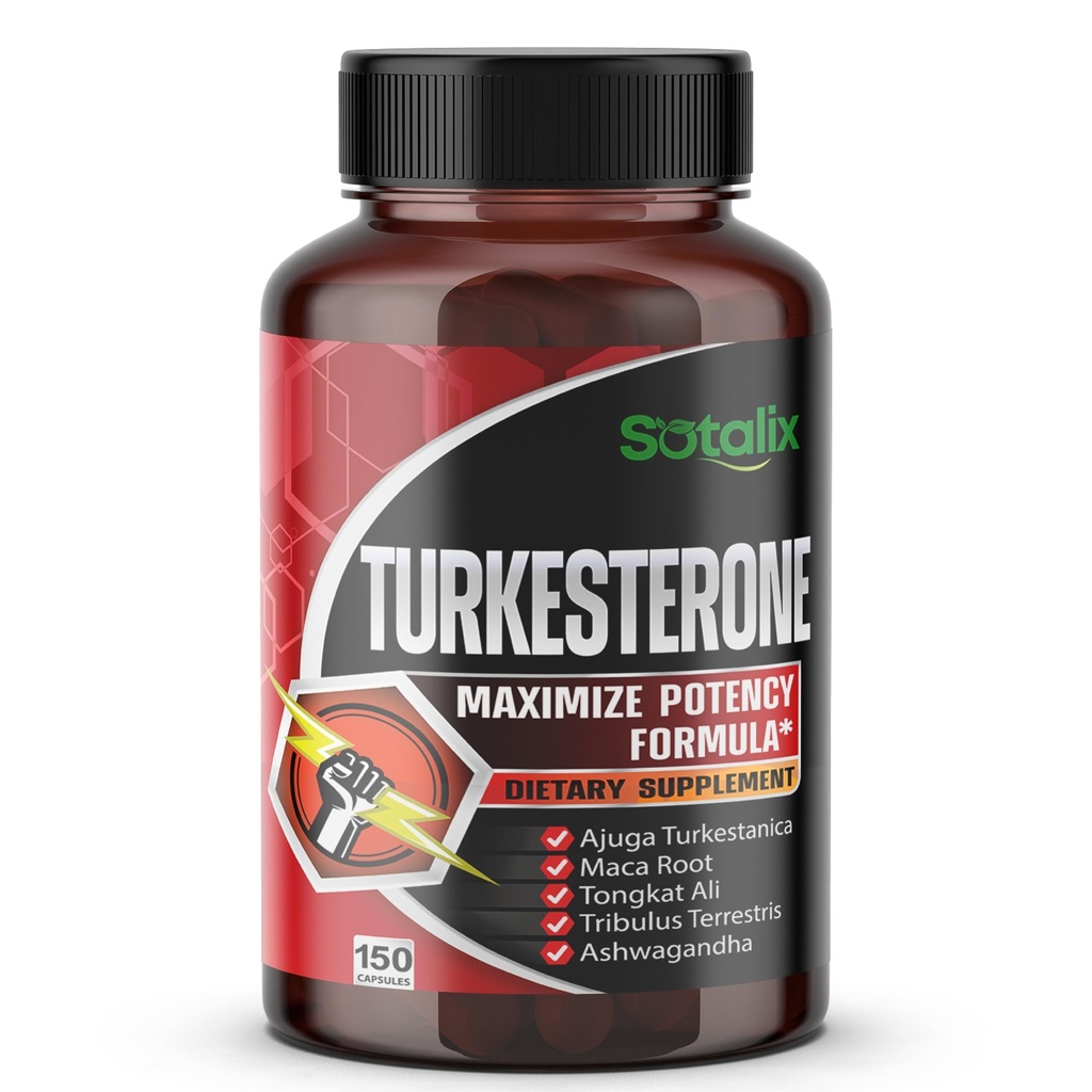Ultra Turkesterone Ajuga Turkestanica Standaryzowany 20% Turkesterone High Potency z Maca Root Tribulus Terrestris - Muscle Growth Energy Memory Support